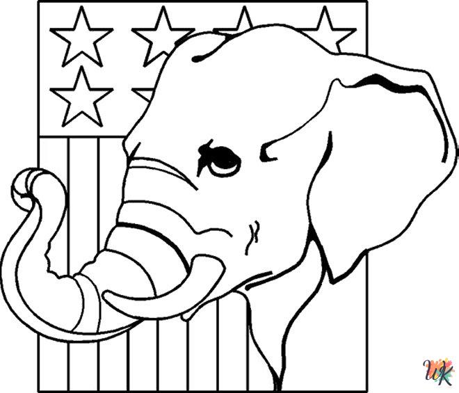 free Election Day coloring pages printable