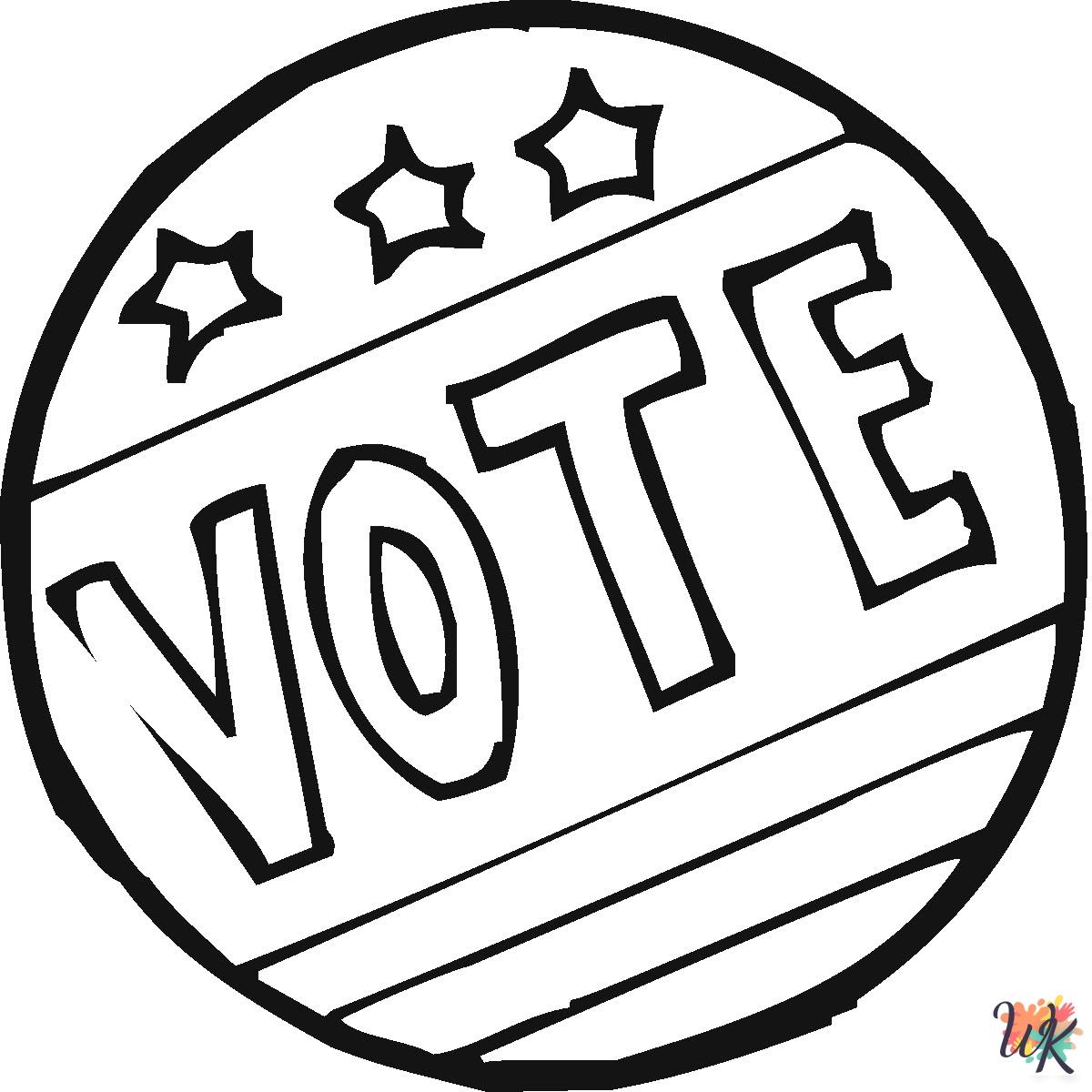 Election Day coloring pages pdf