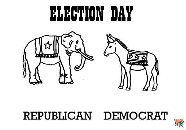 Election Day coloring pages for adults 1