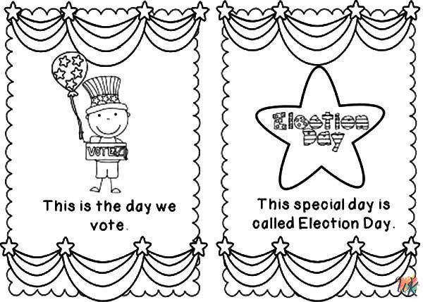 free Election Day coloring pages for kids