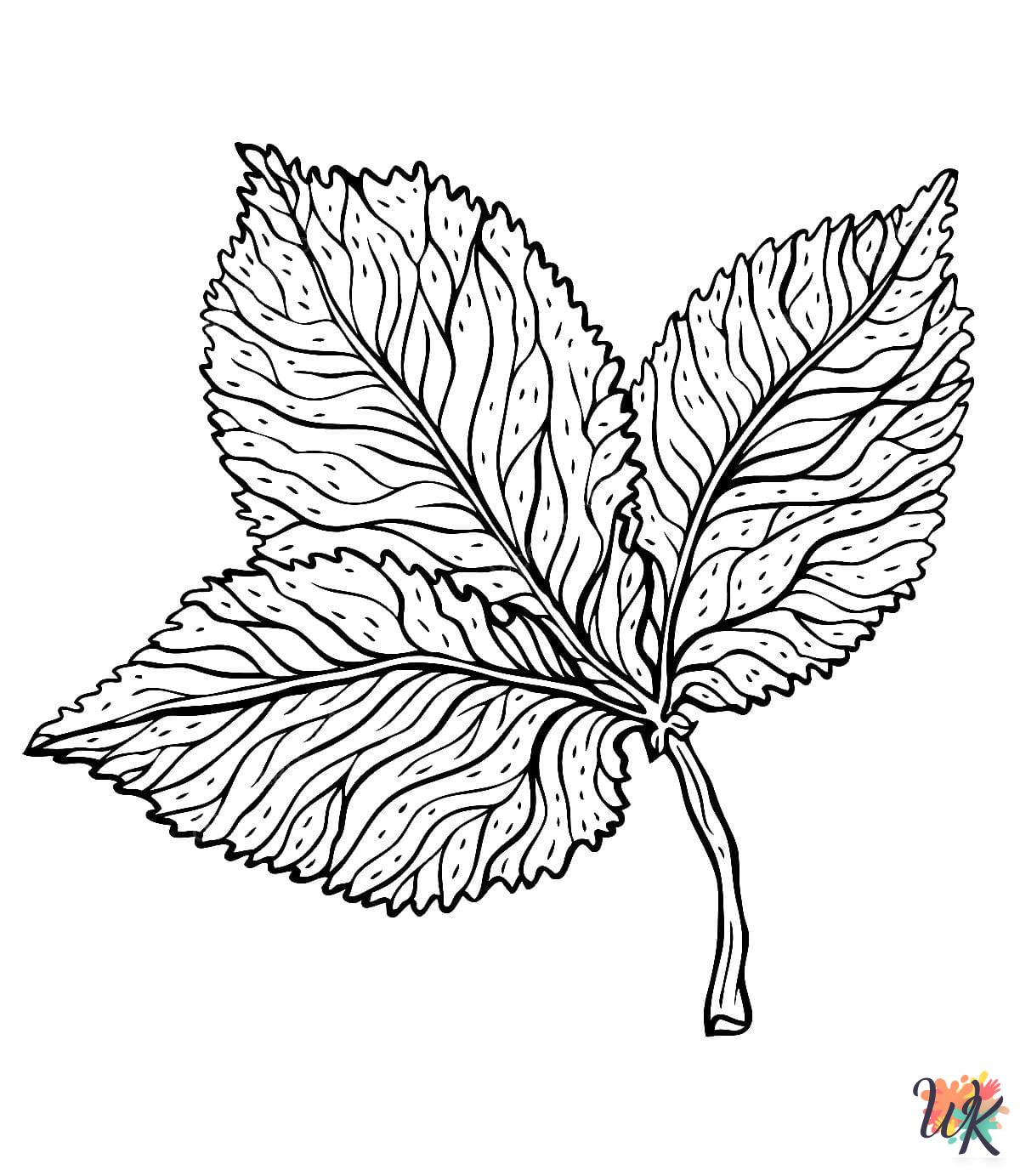 cute coloring pages Fall Leaves