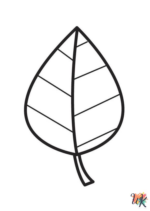 Fall Leaves ornaments coloring pages