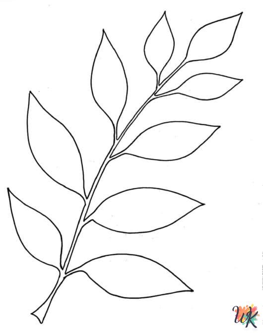 adult Fall Leaves coloring pages