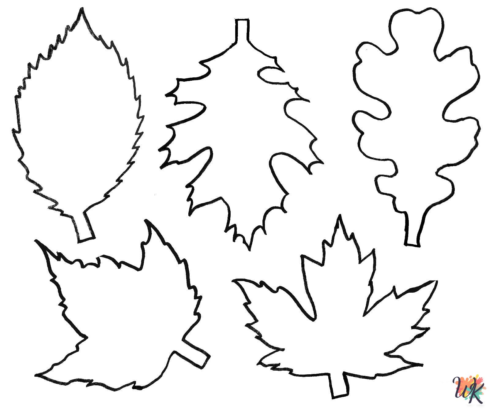Fall Leaves coloring pages