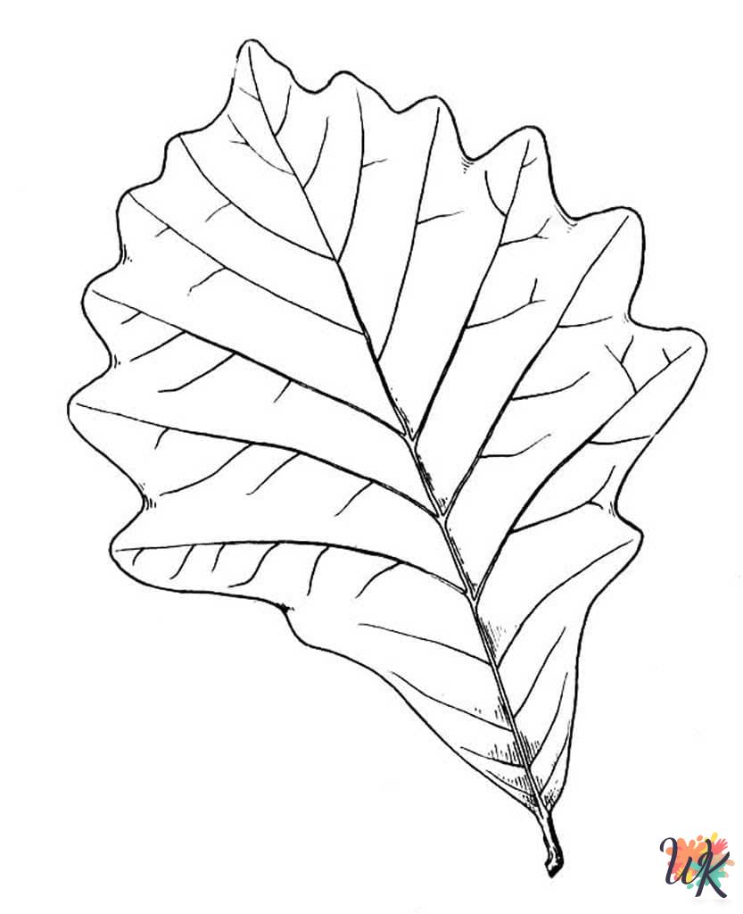 Fall Leaves coloring pages free