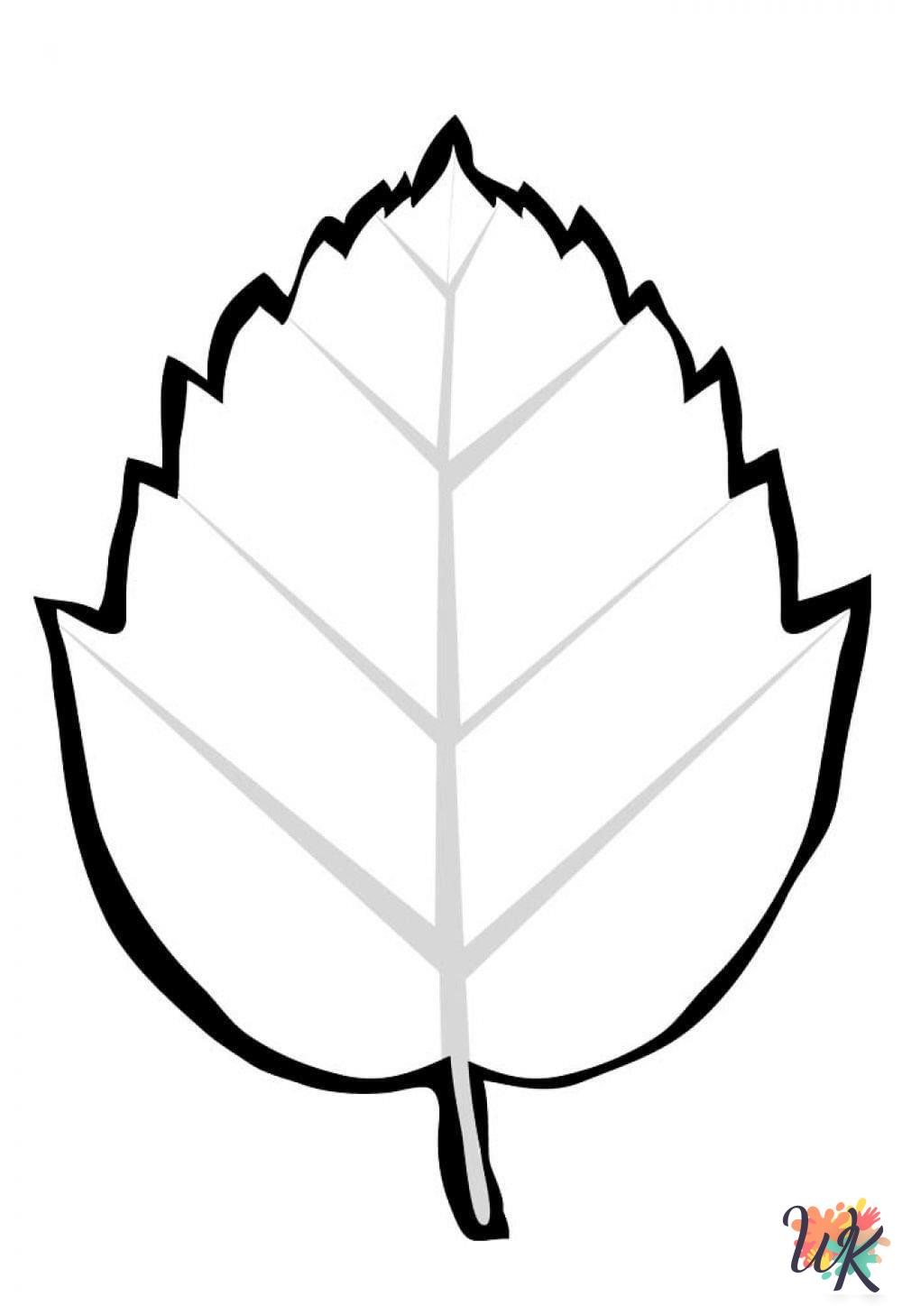 Fall Leaves coloring pages 2
