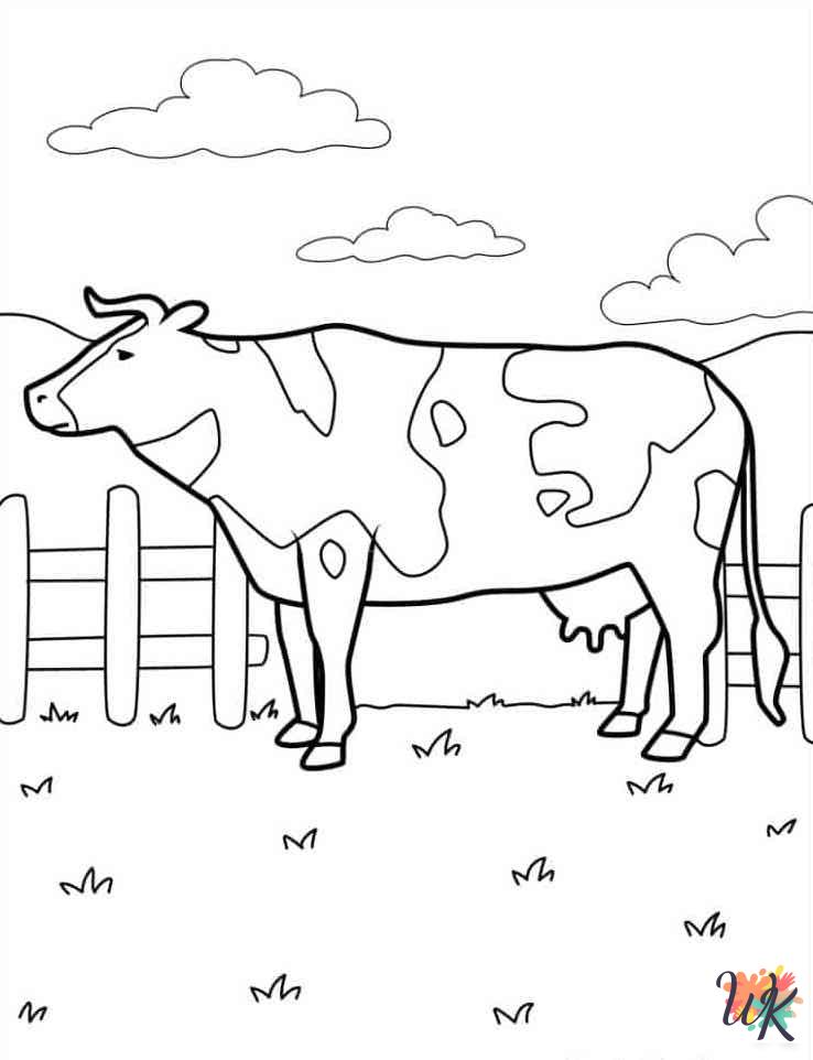 detailed Farm Animal coloring pages