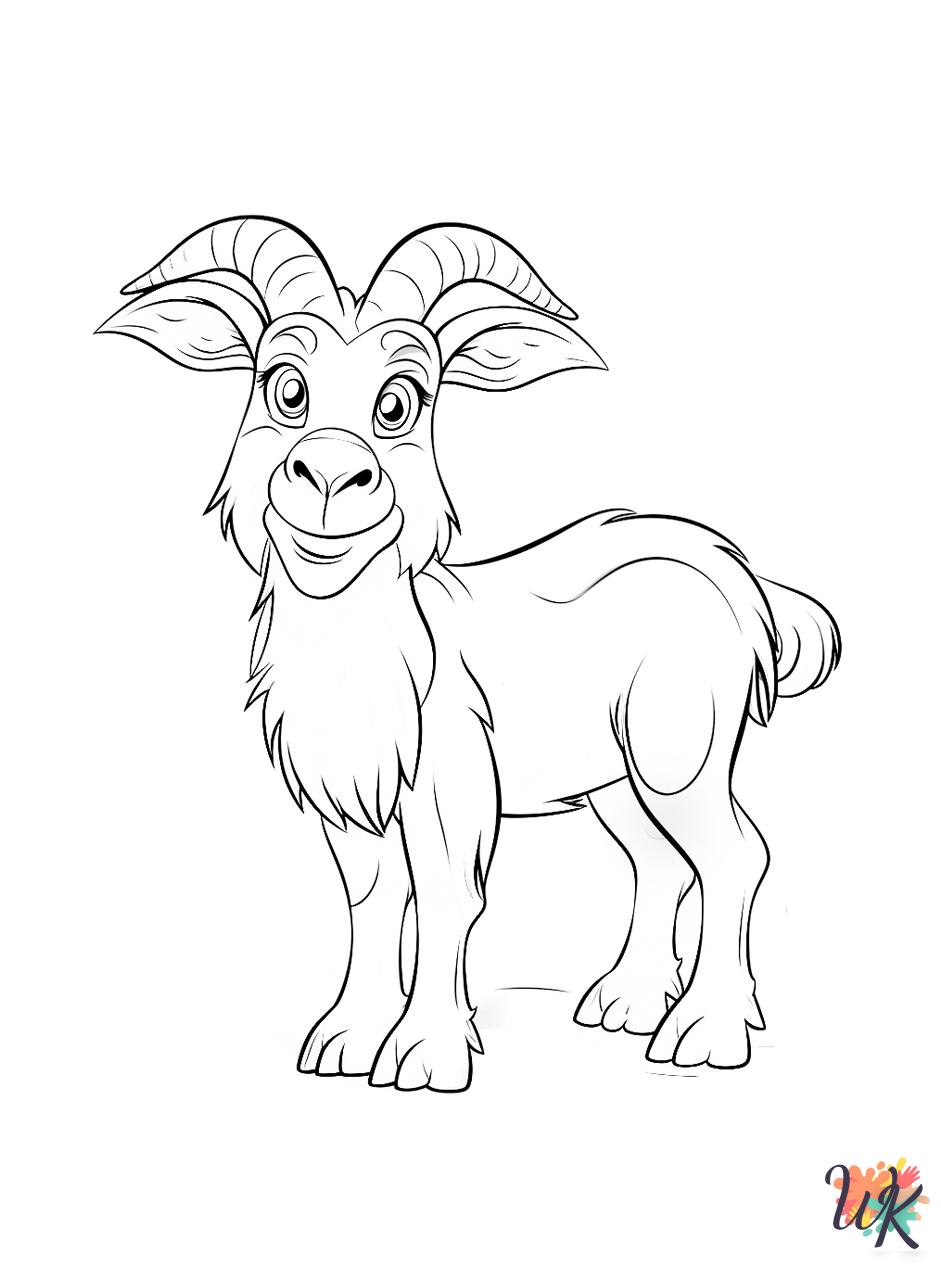 free Farm Animal coloring pages for adults