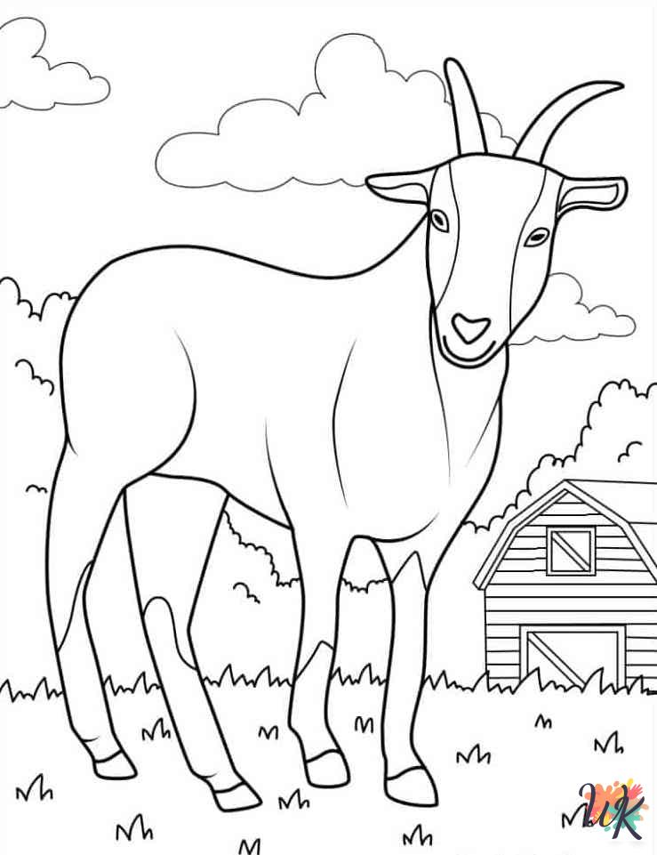 free printable Farm Animal coloring pages