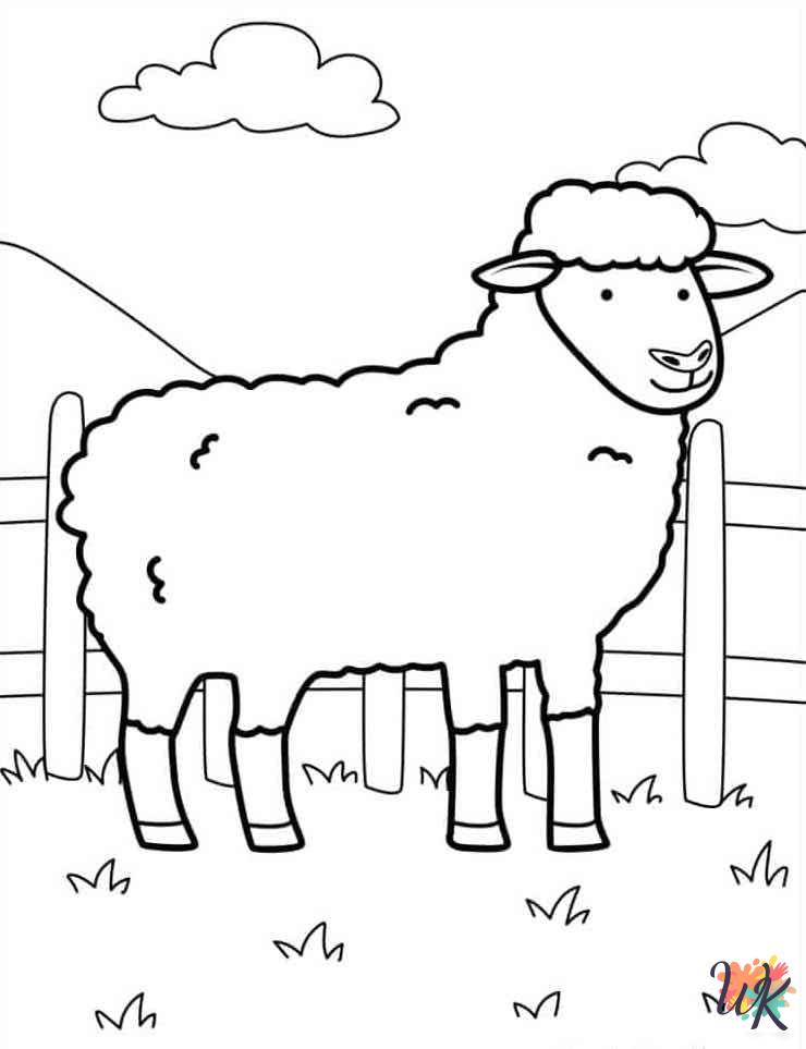 free Farm Animal printable coloring pages