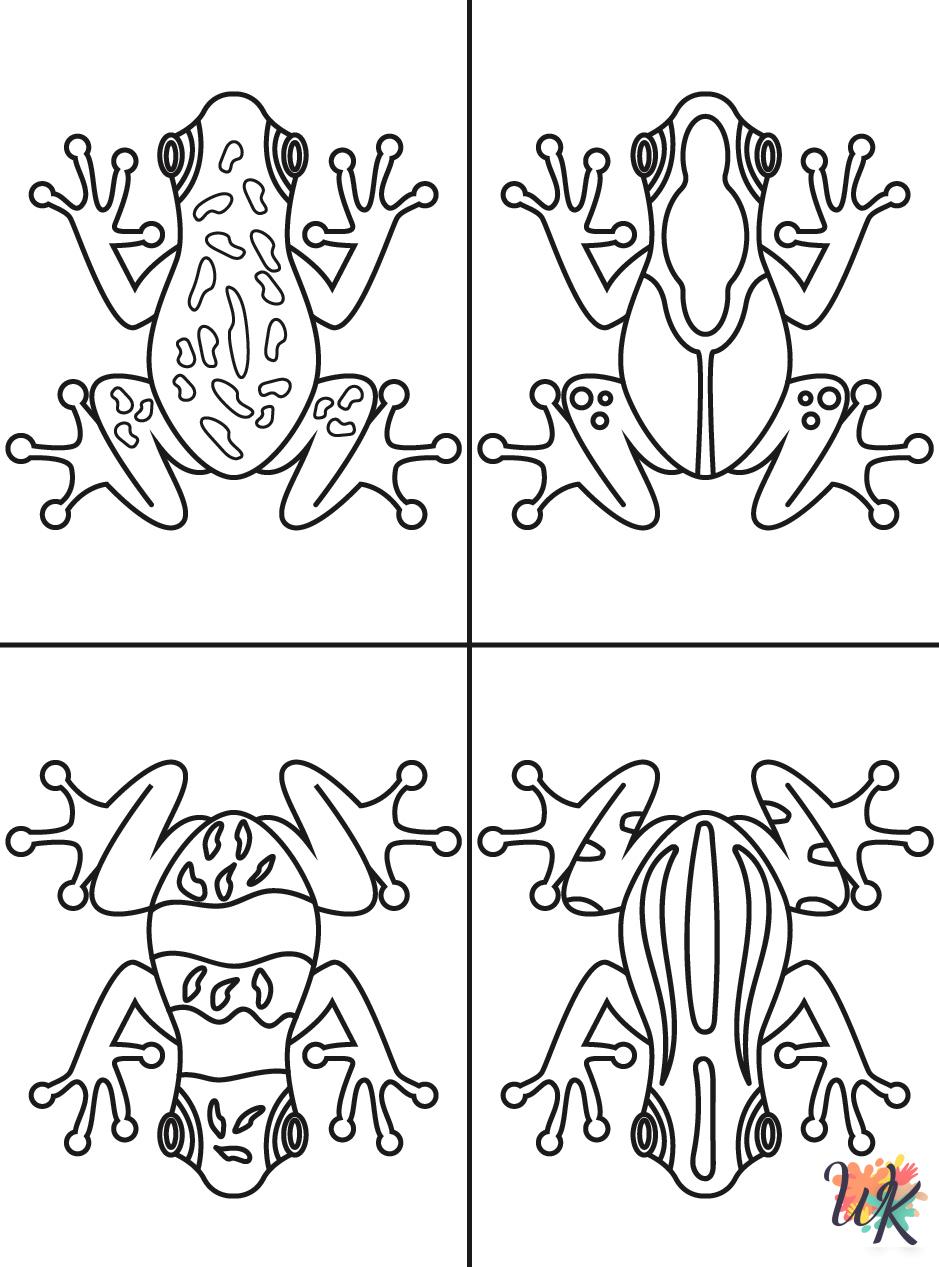 free printable Frog coloring pages