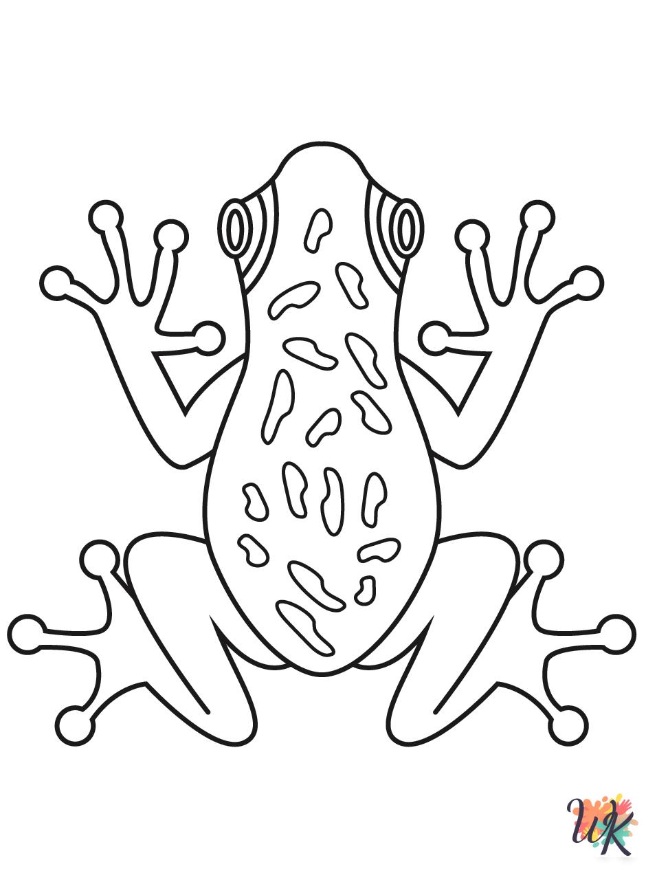 hard Frog coloring pages