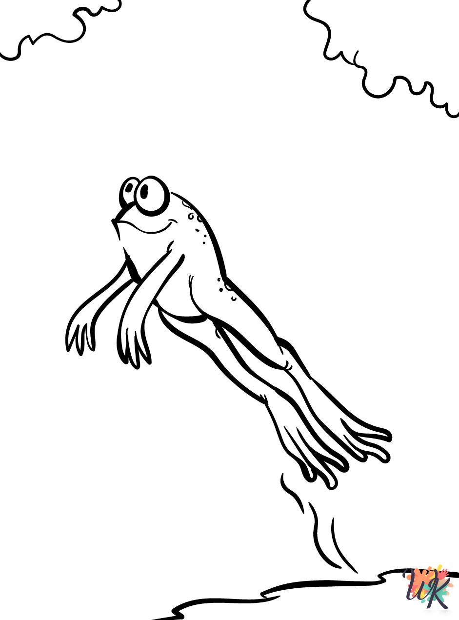 free printable Frog coloring pages for adults 1