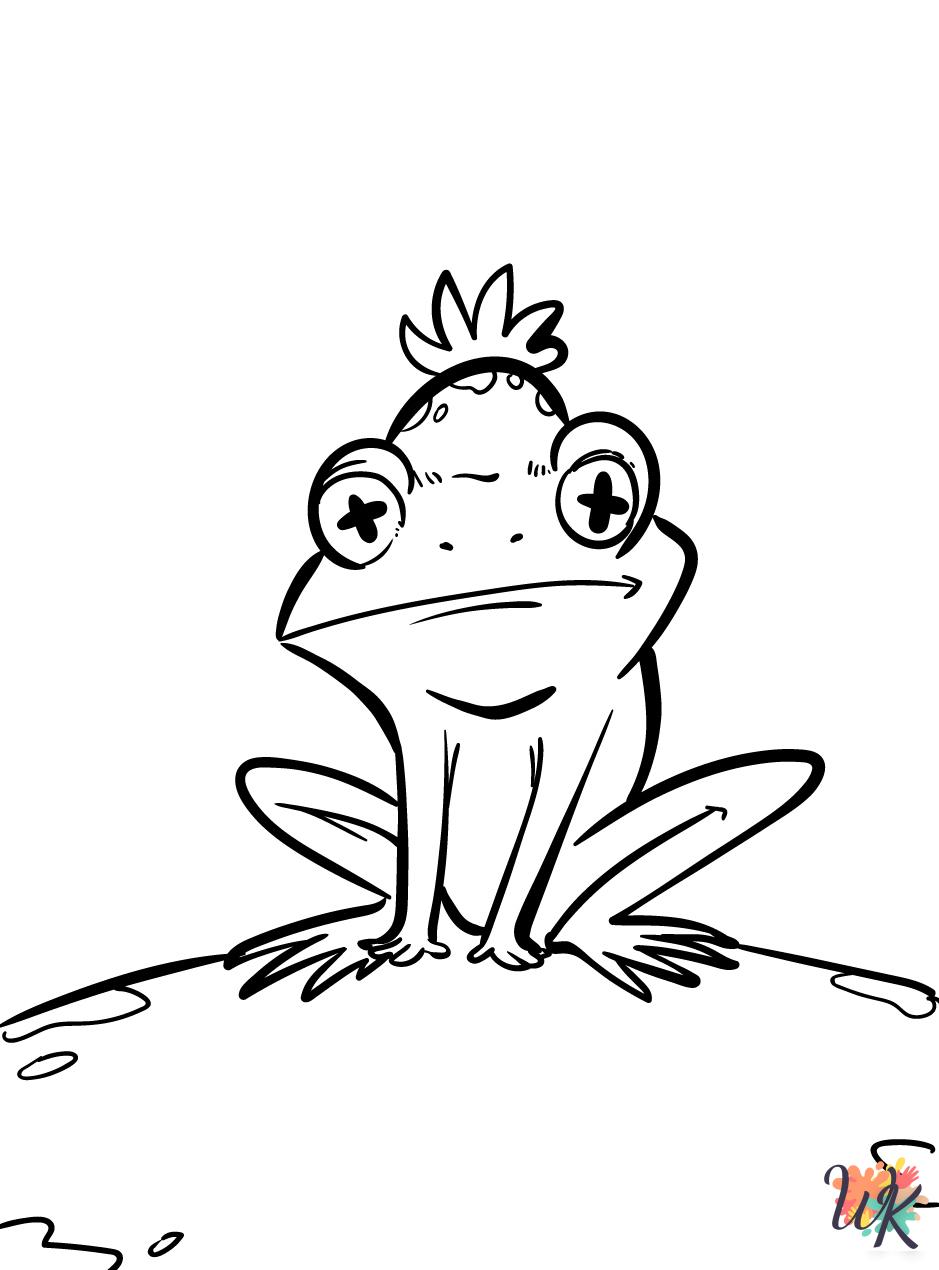 Frog coloring pages pdf