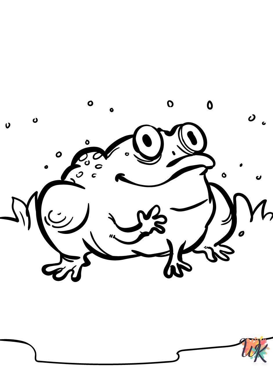 free Frog tree coloring pages