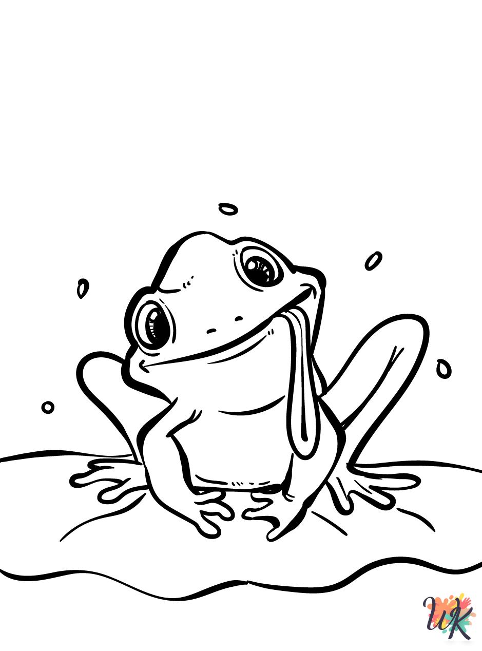free Frog coloring pages for adults
