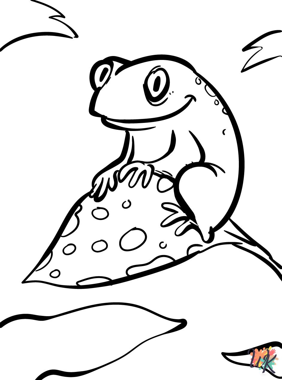 free Frog coloring pages pdf 1