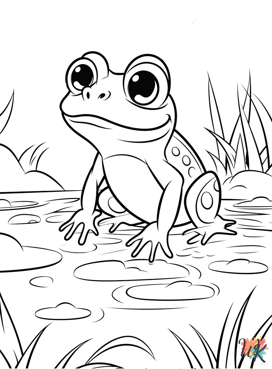 free Frog coloring pages printable