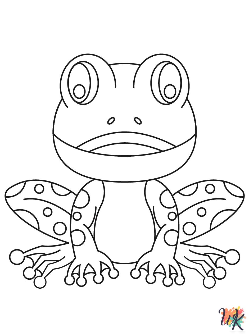 free Frog coloring pages pdf
