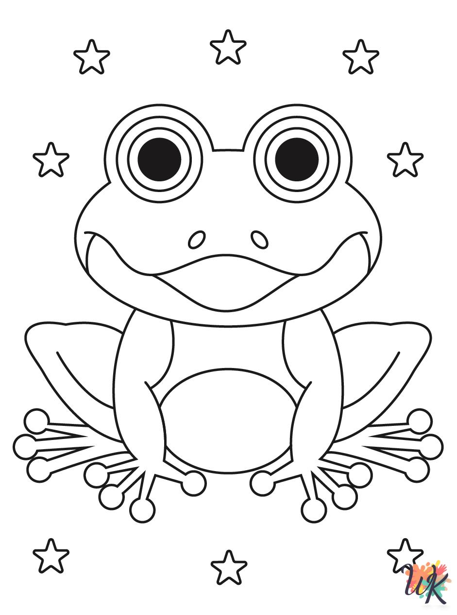 kids Frog coloring pages
