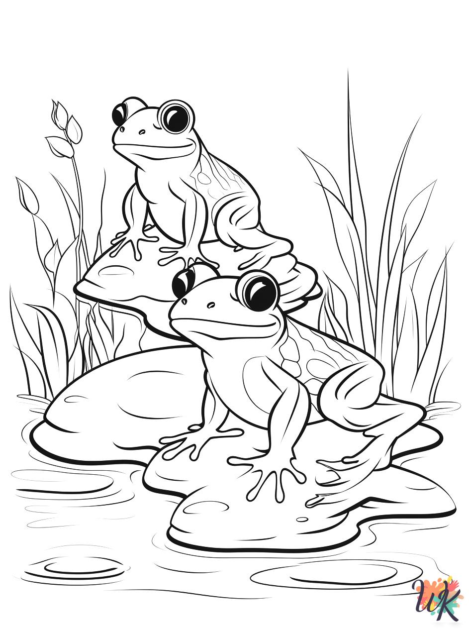 coloring pages for kids Frog