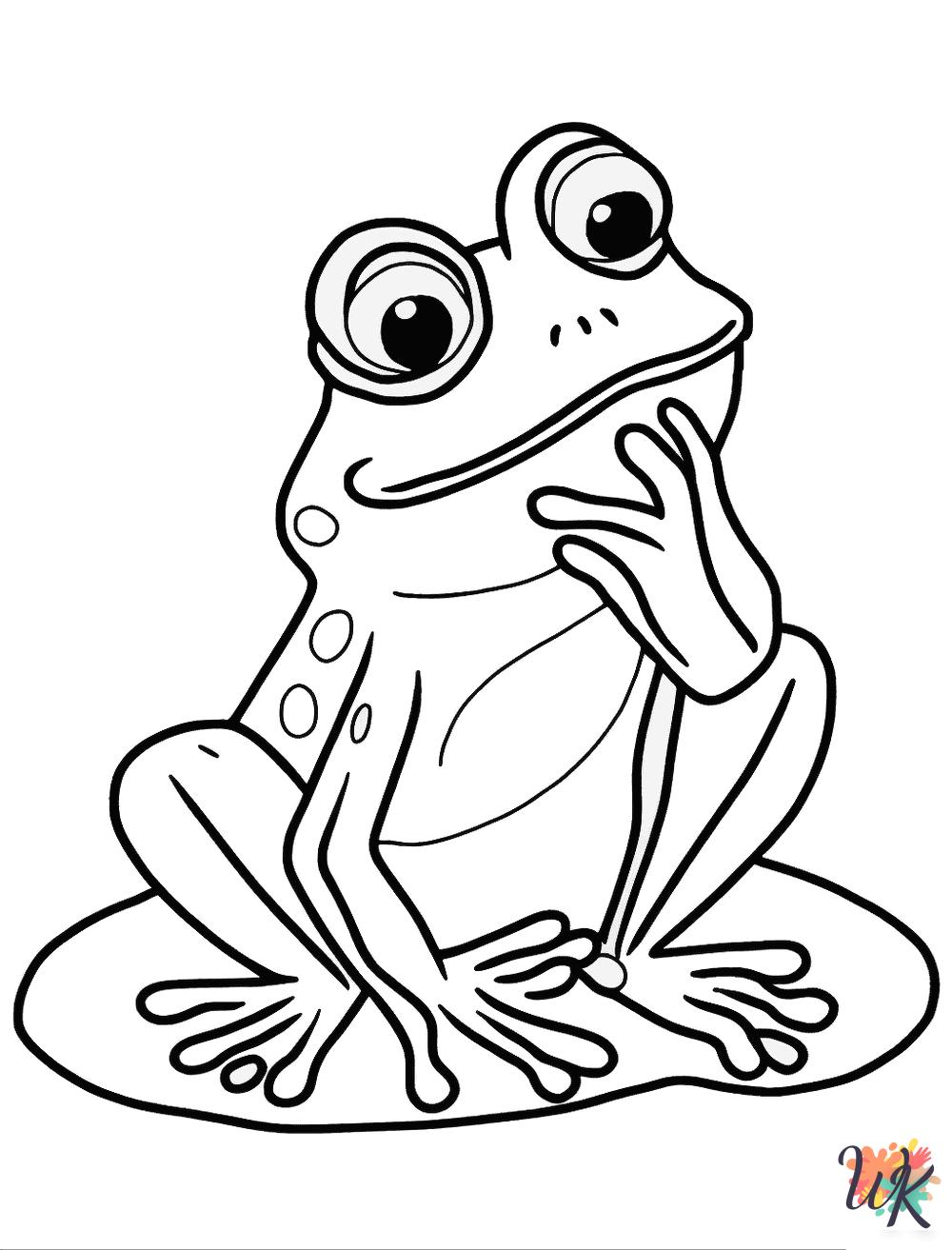 Frog coloring pages free