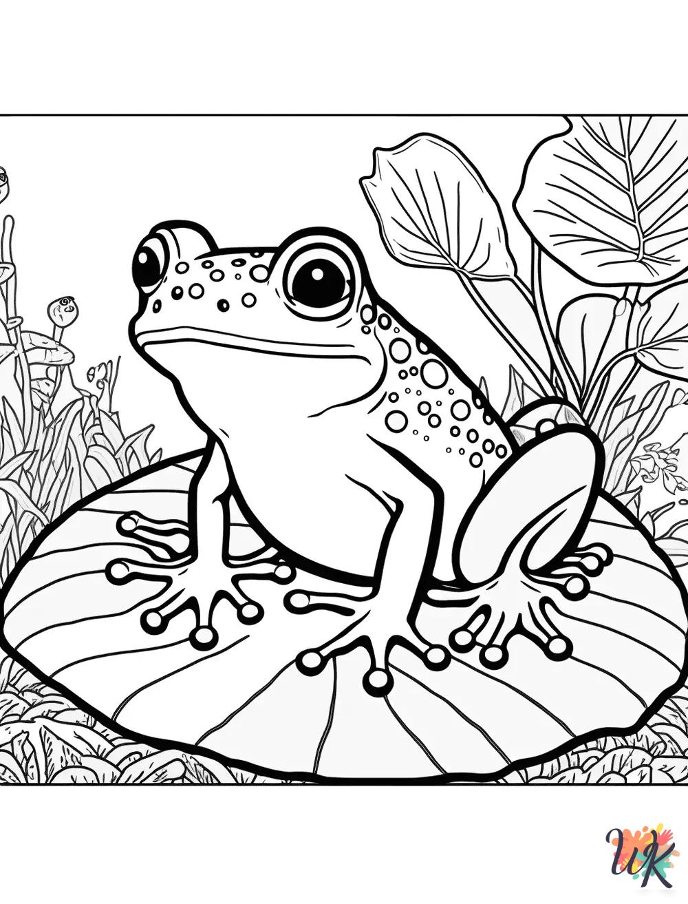 adult Frog coloring pages