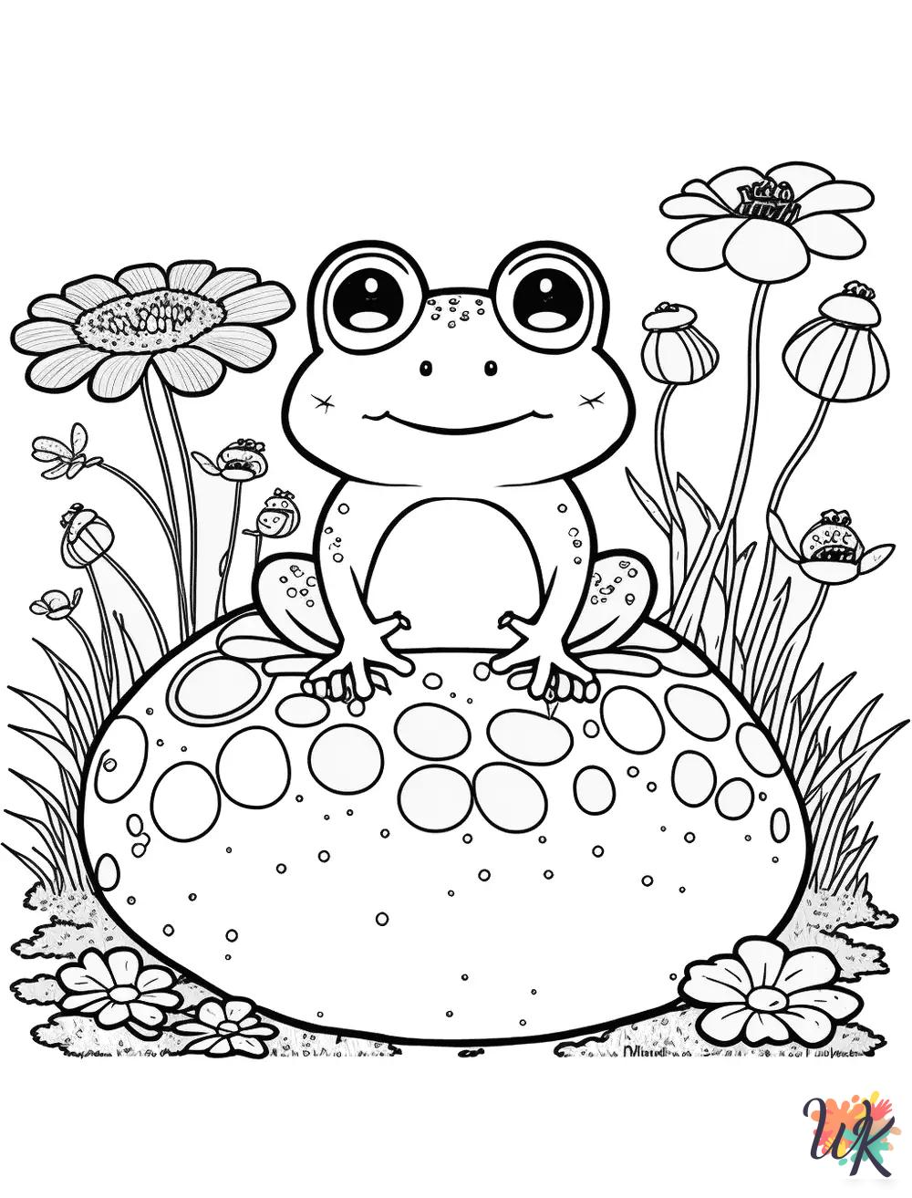 free printable Frog coloring pages for adults