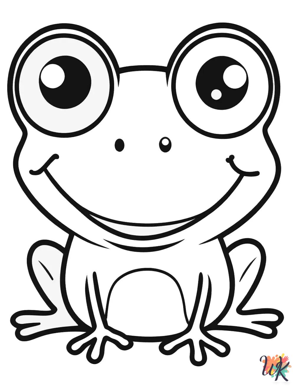 free Frog coloring pages for adults