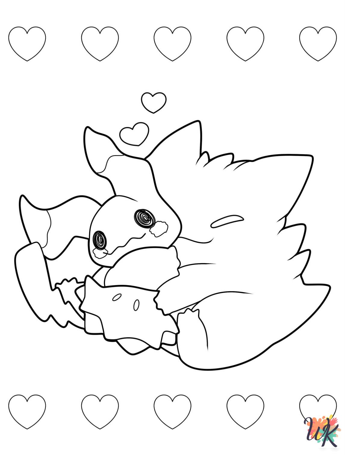 Gengar coloring pages easy