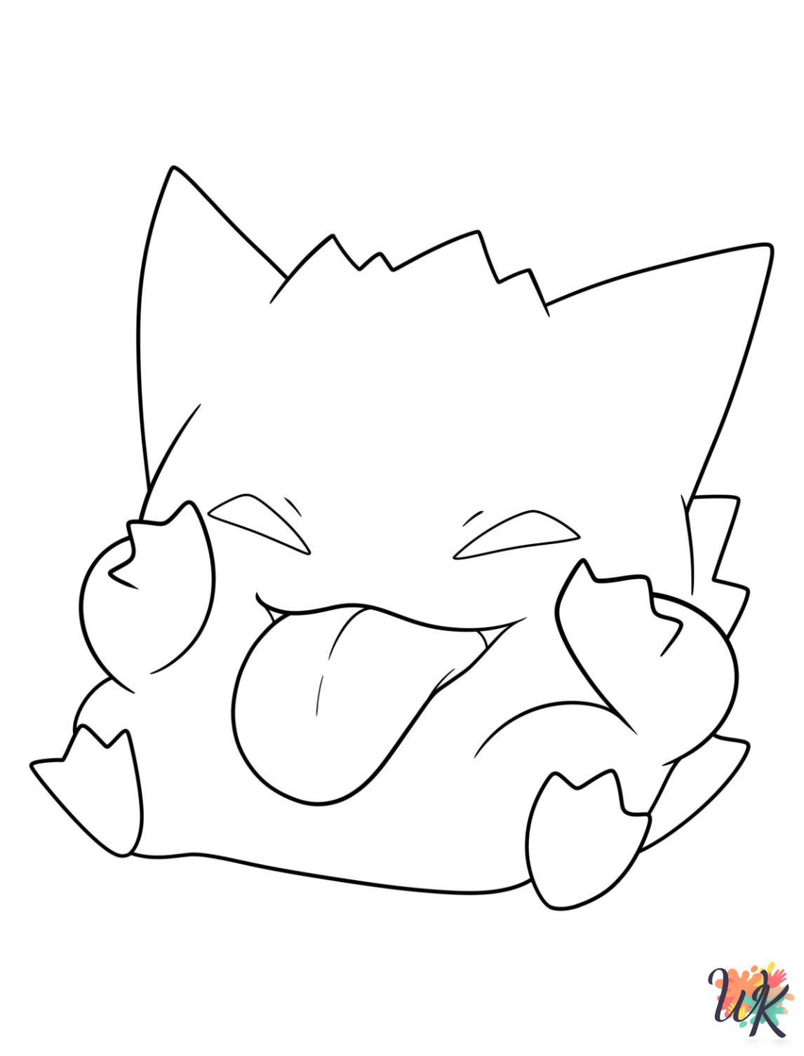coloring pages for kids Gengar