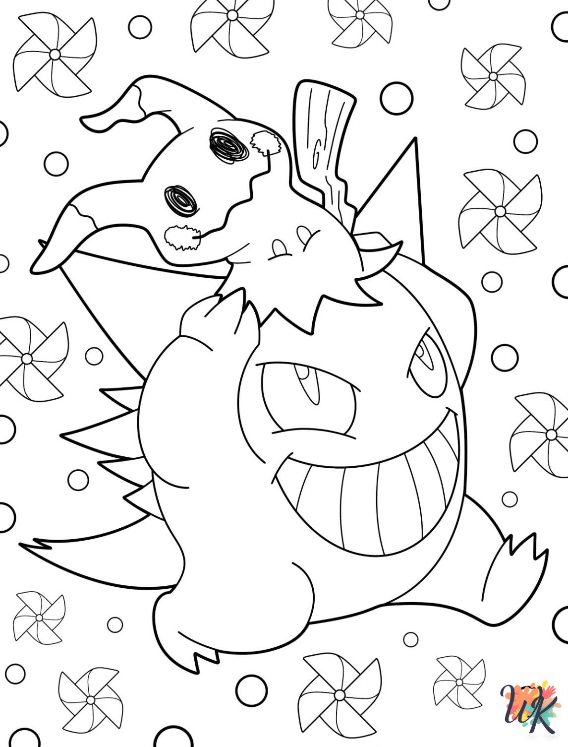 merry Gengar coloring pages
