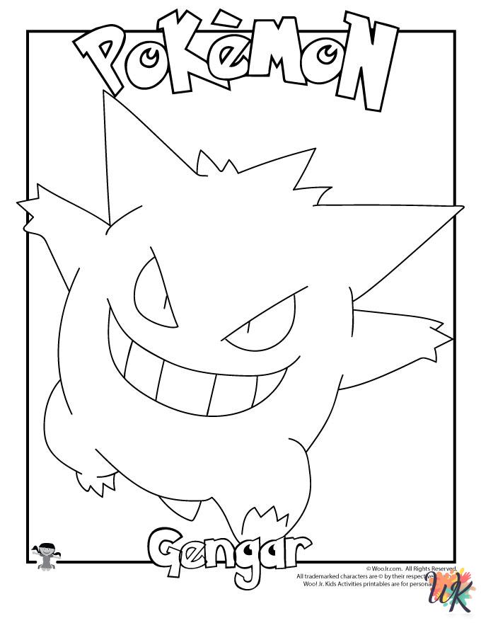 grinch Gengar coloring pages