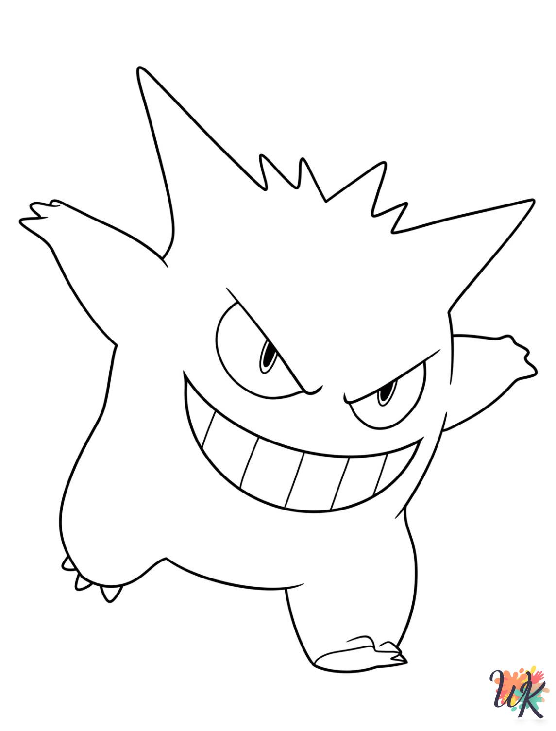 coloring pages for Gengar