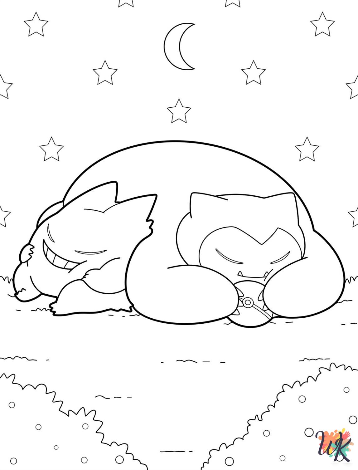 free Gengar coloring pages
