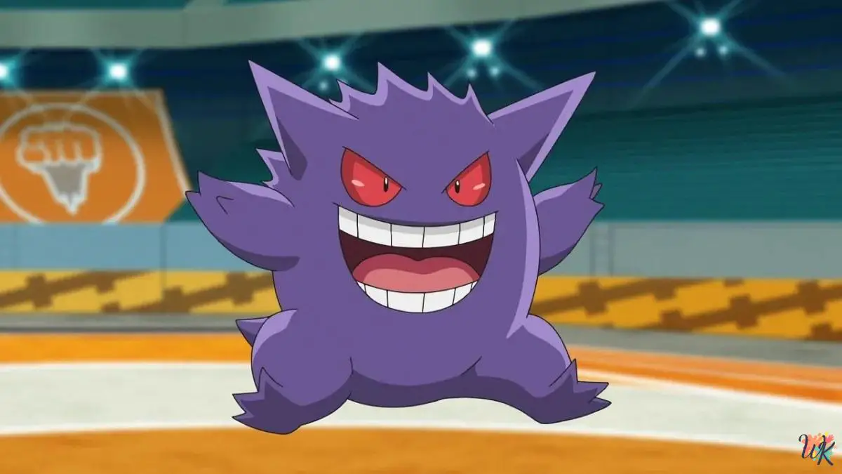 Gengar coloring pages 1 Gengar coloring pages