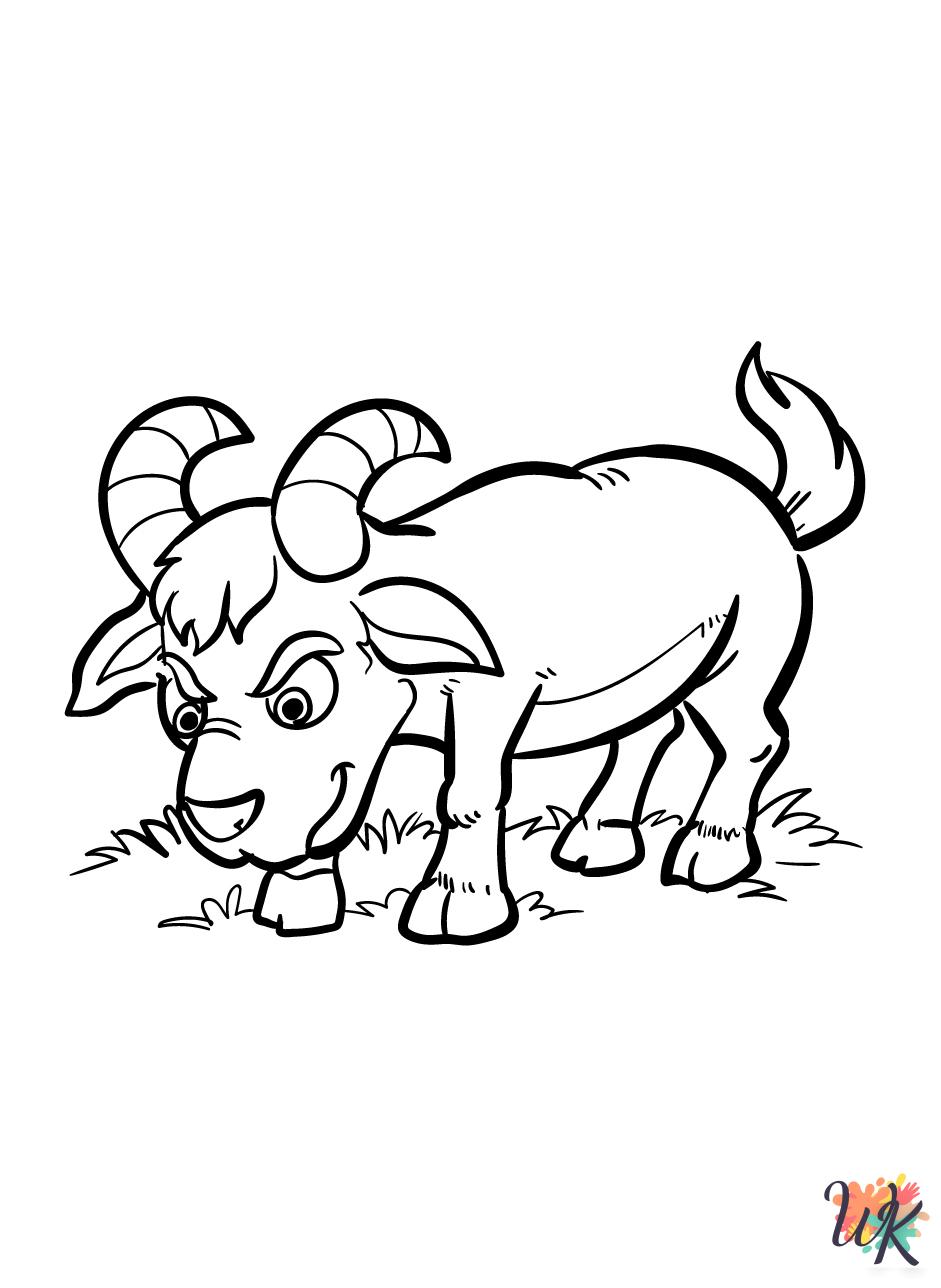 Goats coloring pages to print