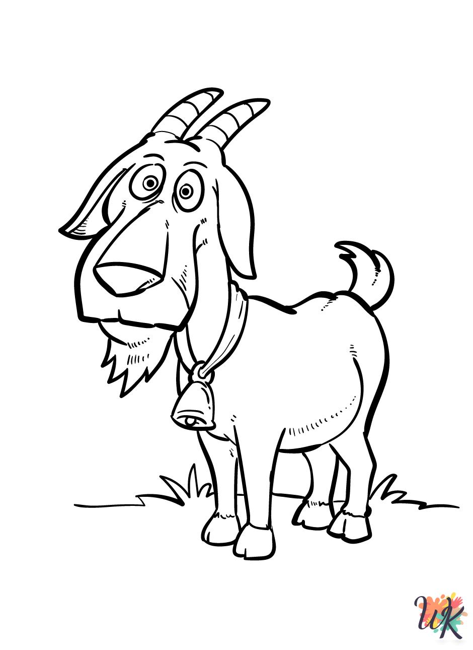 free coloring pages Goats