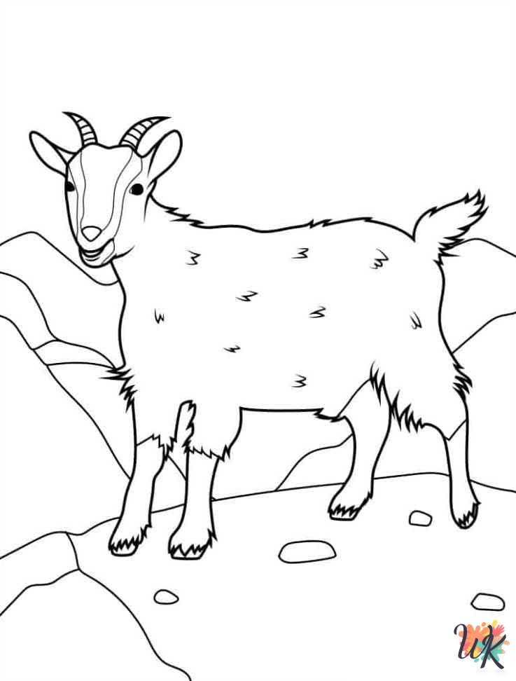 Goats coloring pages pdf