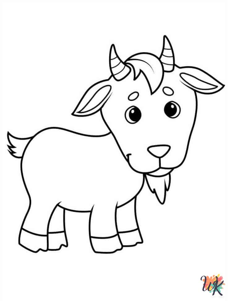 coloring pages for Goats