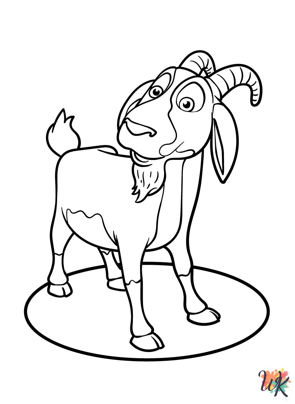 Goats coloring pages to print