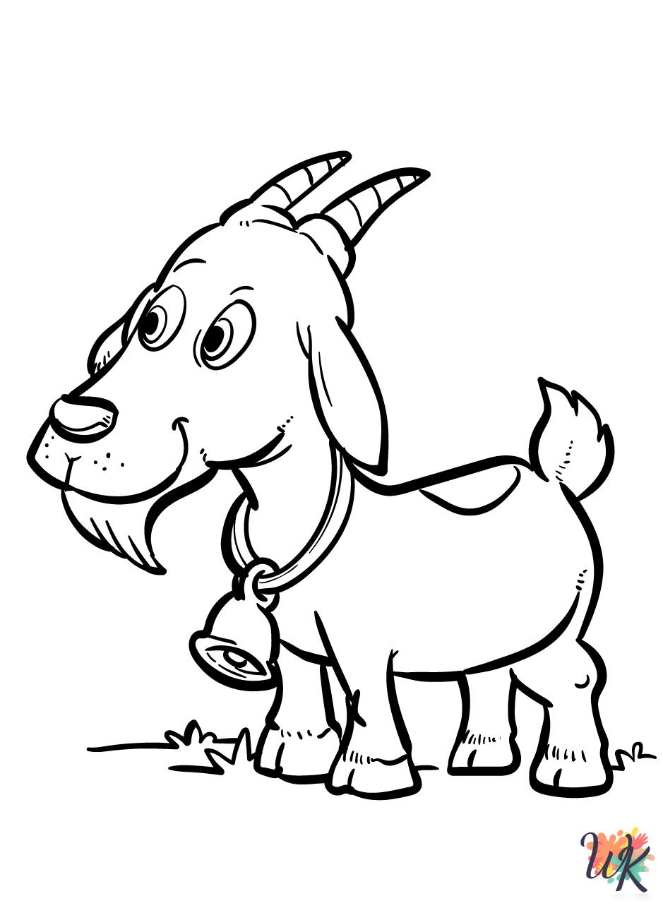 free Goats tree coloring pages