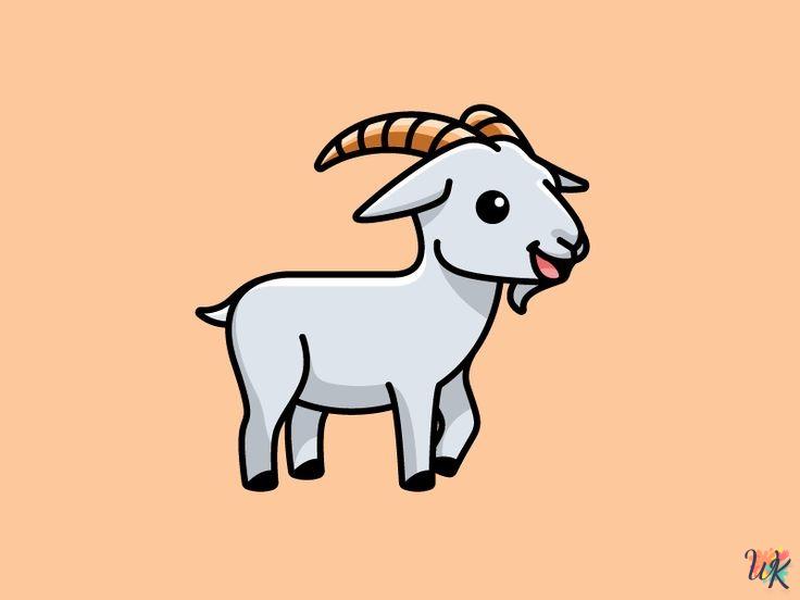 Goats coloring pages 1 Goats coloring pages