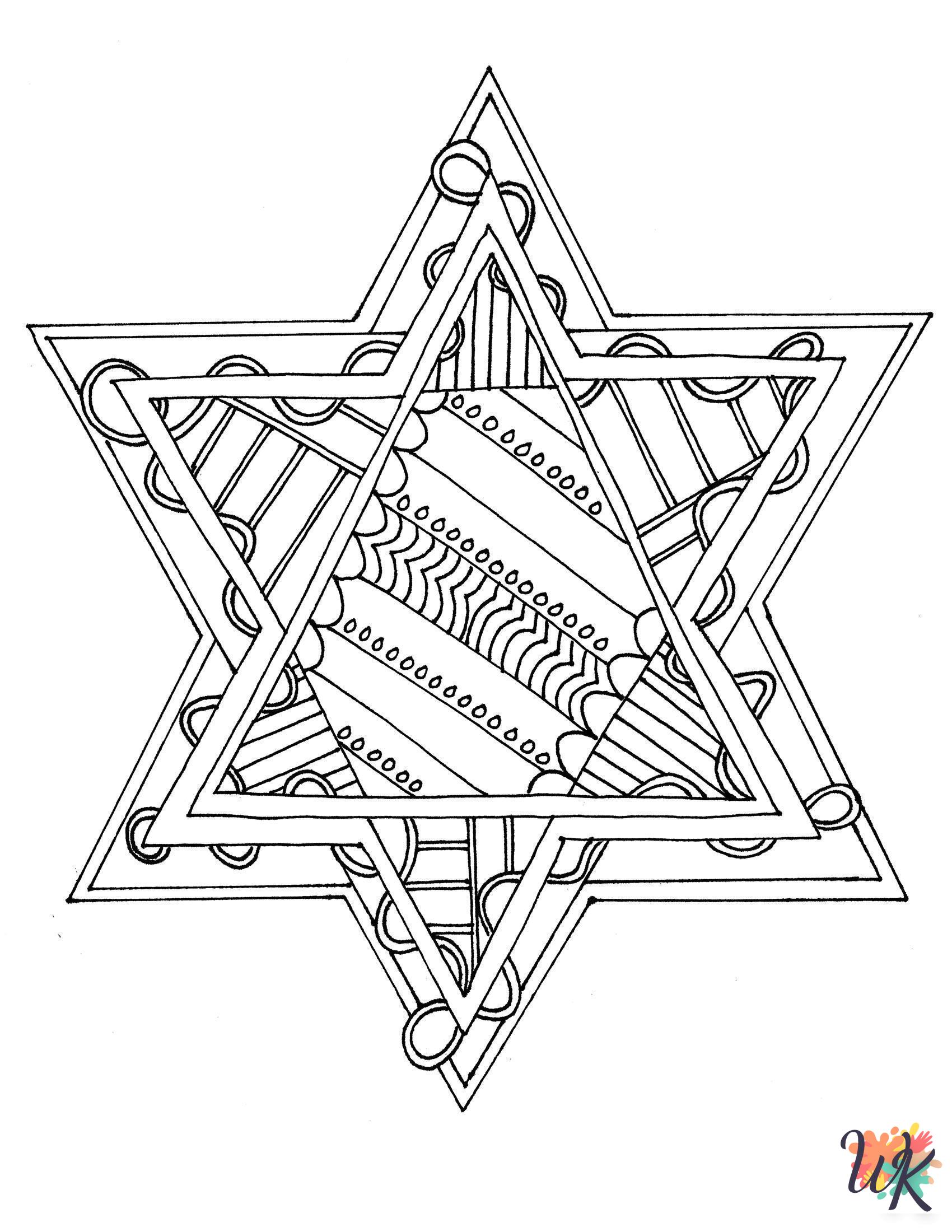 coloring pages for Hanukkah