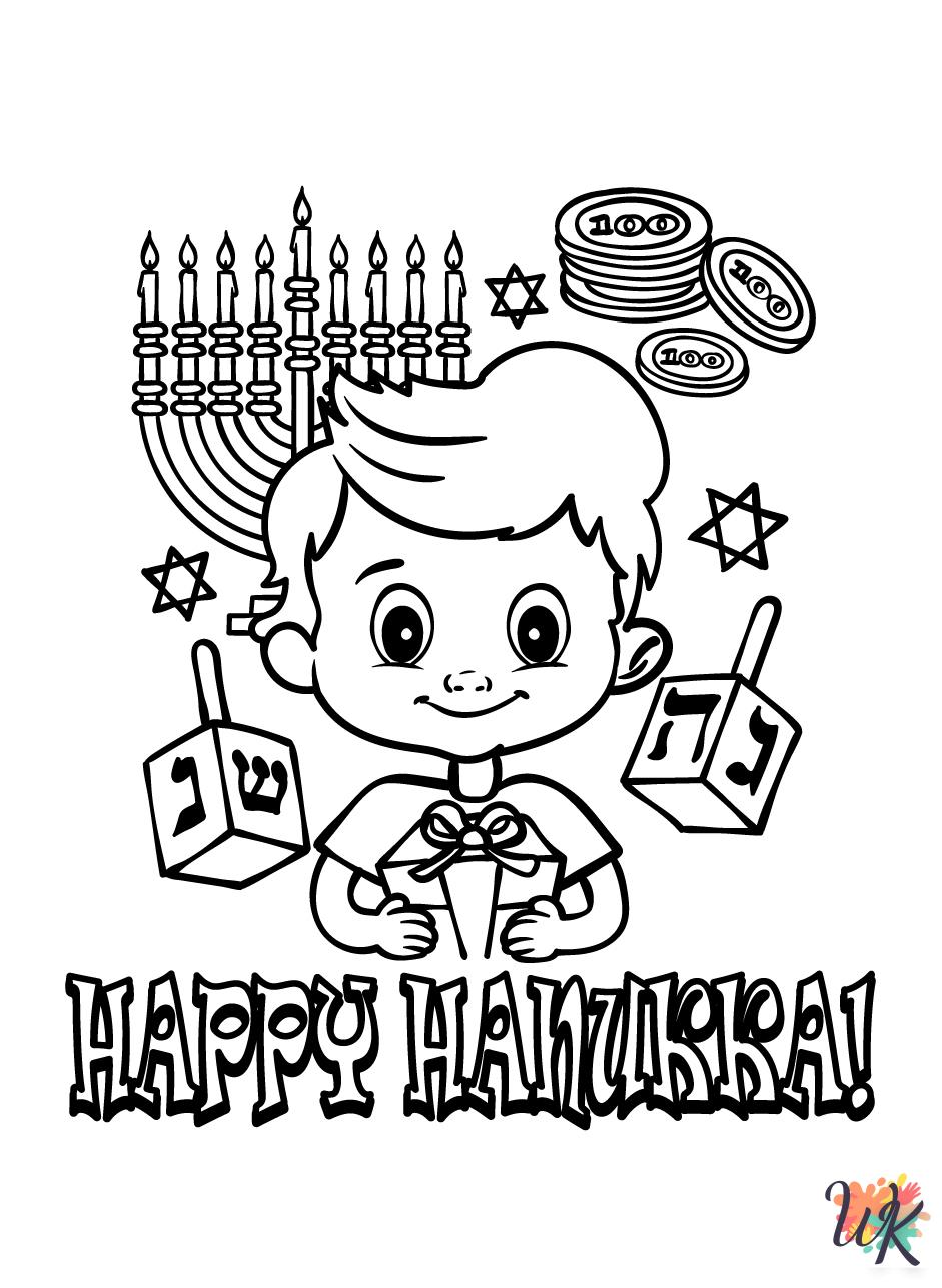 grinch Hanukkah coloring pages