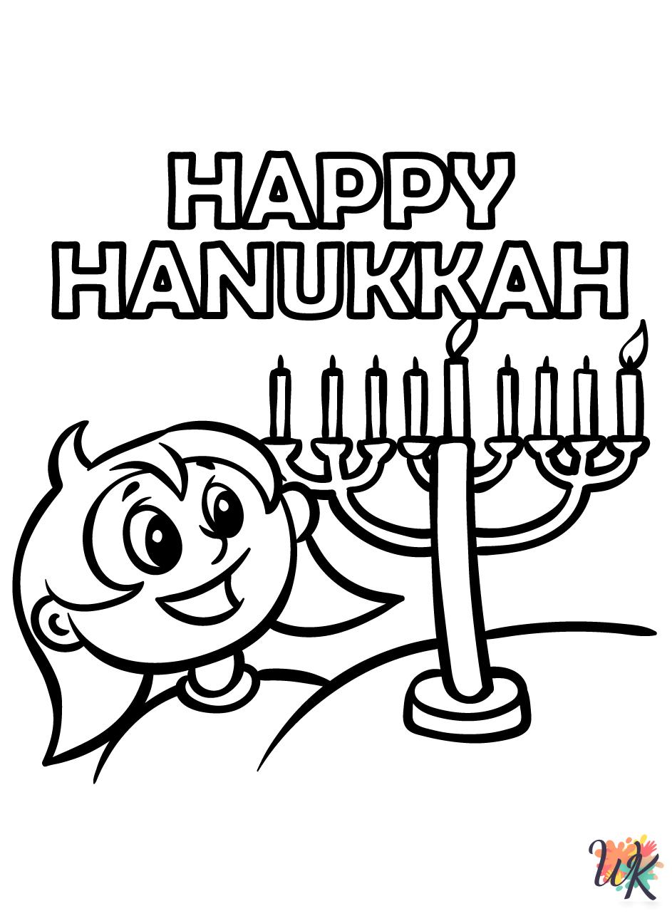 free coloring pages Hanukkah
