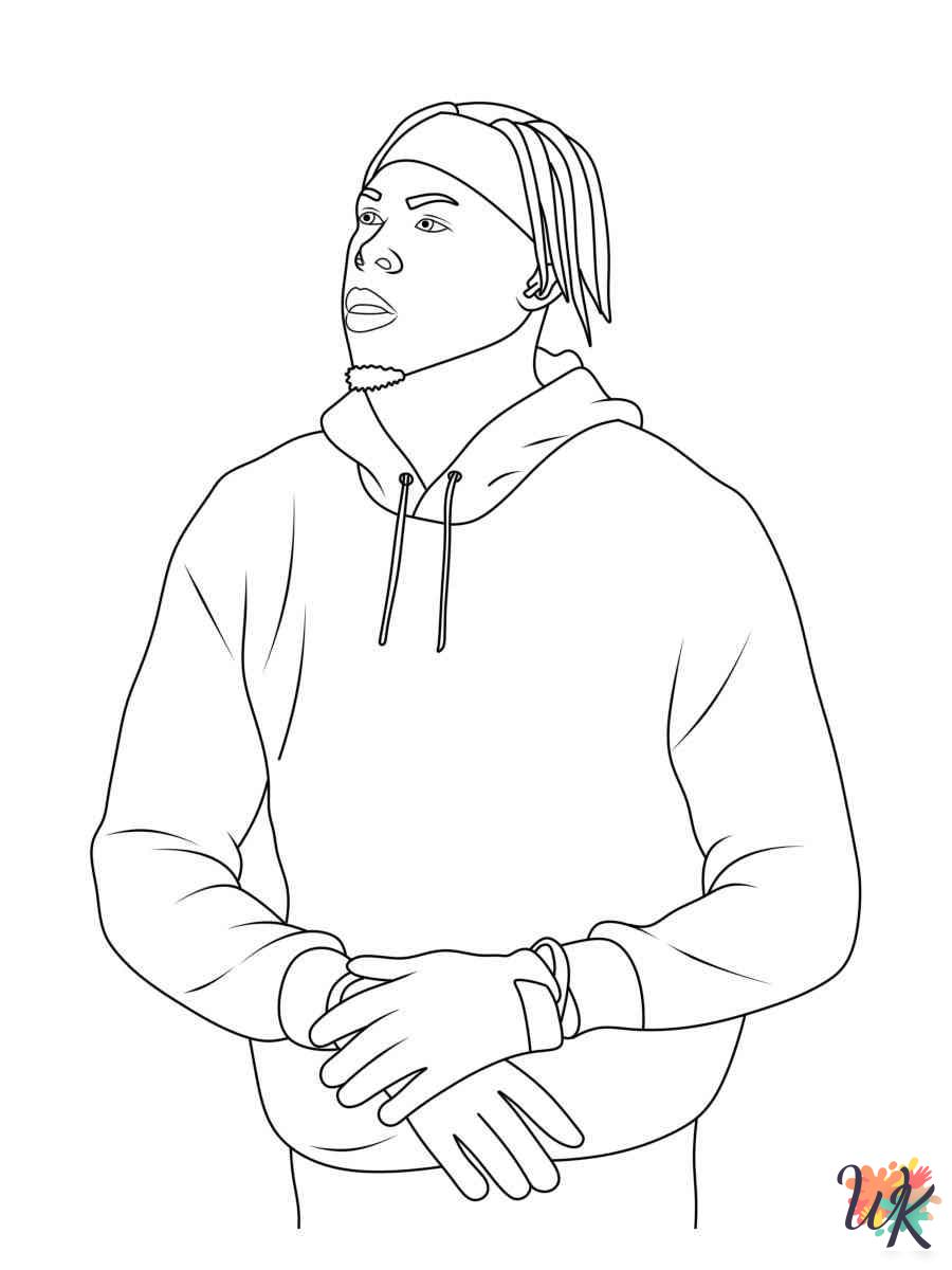 free Justin Jefferson coloring pages for adults