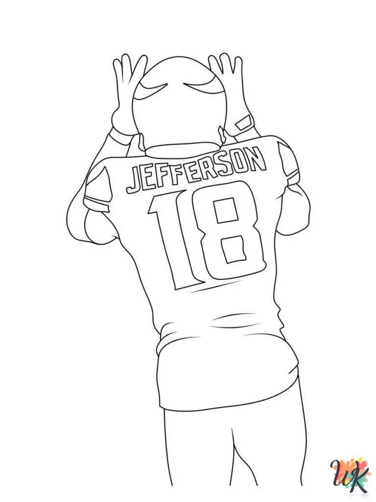 24 Justin Jefferson Coloring Pages - Justin Jefferson Coloring Pages 11 768x1024