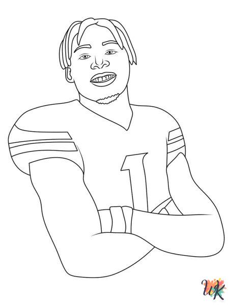 Justin Jefferson ornaments coloring pages