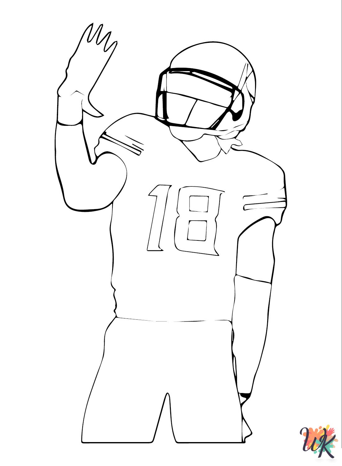 Justin Jefferson themed coloring pages